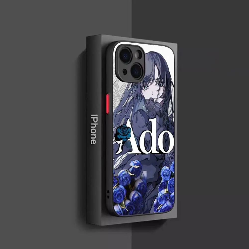 Epc Ado Kyogen X Uta غطاء هاتف شفاف غير لامع لهاتف آيفون 16 15 14 13 12 11 Pro Max X XS Max Plus