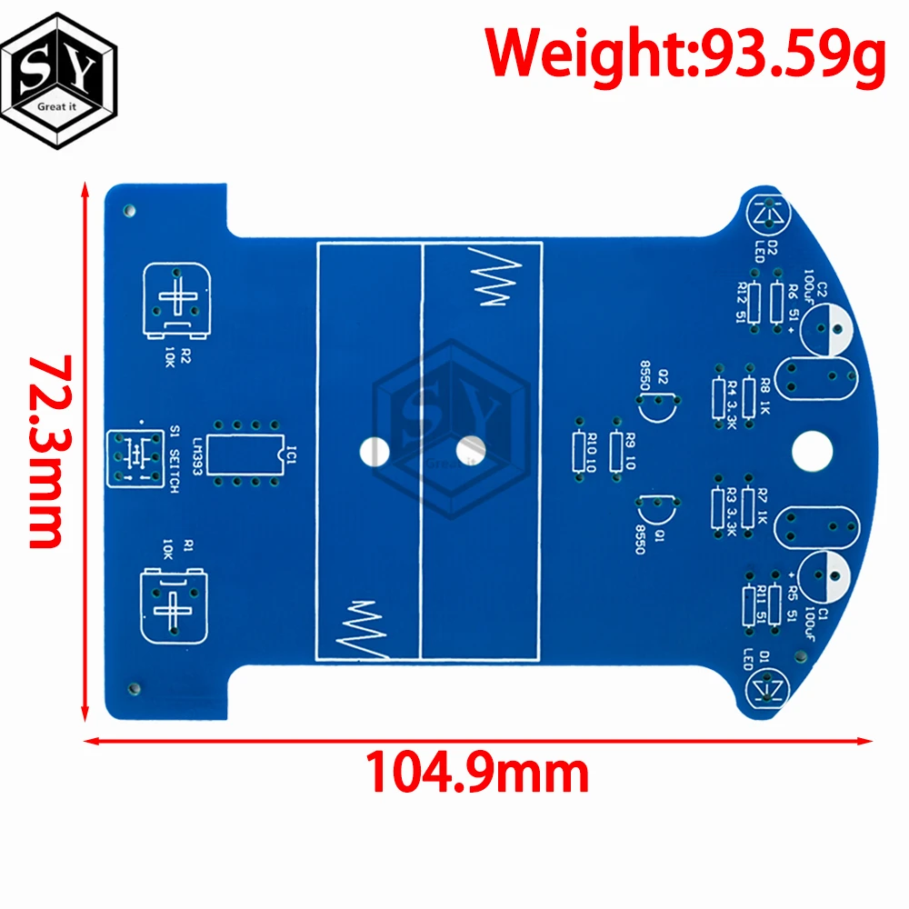 D2-1 DIY Kit Intelligent Tracking Line Smart Car Kit TT Motor Electronic DIY Kit Smart Patrol Automobile Parts DIY Electronic