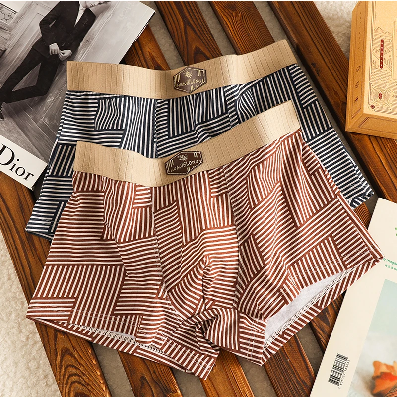 3-pack men's underwear men's boxer briefs youth sports shorts lightweight breathable boxers personality men's underpants briefs