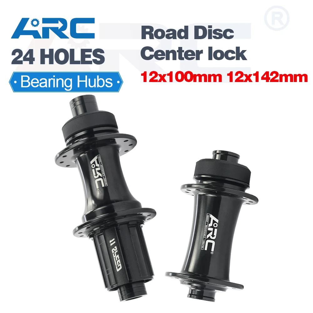 ARC Road Bicycle Hub Aluminum Alloy 24 Hole Center Lock Disc Road Bike Hub 4 Pawls 48 Click Road Hub HG 8-11V  / Sram XDR 12V