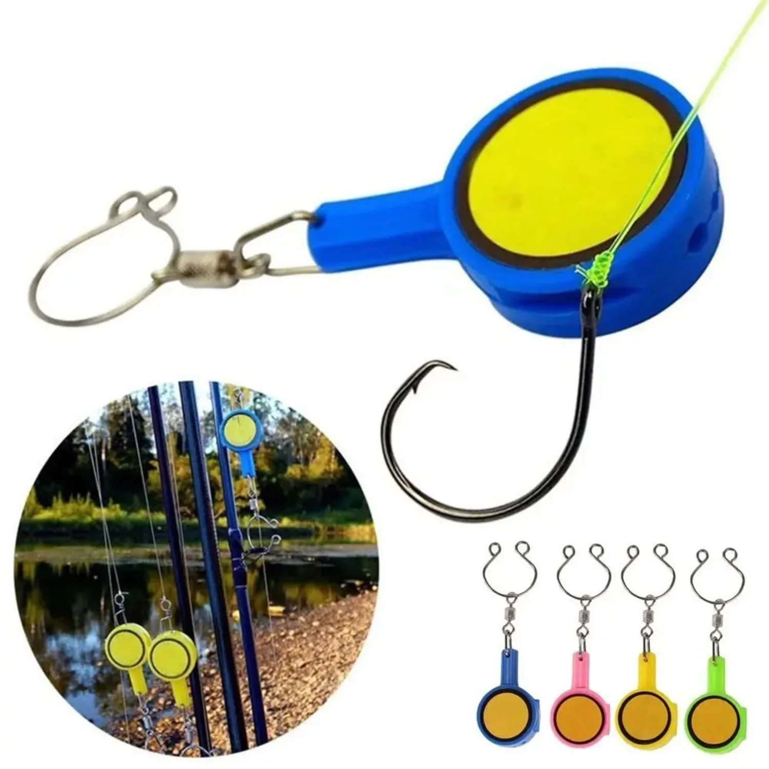 

1Pcs Tackle Box Accessories Knot Tying Tool Quick Tying Outdoor Equipment Fast Tie Knotter Safety Fishing Hook Cover