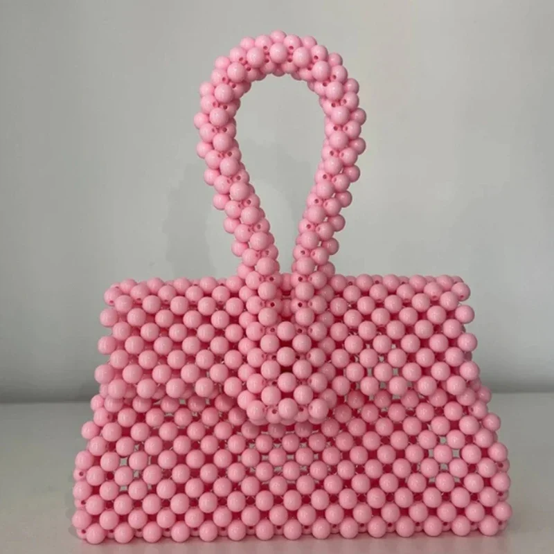 

Simple Niche Design Handmade Women's Bags Customizable Color Bead Bag High-end Personalized Party Banquet Handbag Hot Selling