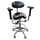 Dental Equipment Ergonomic saddle chair with adjustable double armrest leg rest mute wheel back for hospital and clinic