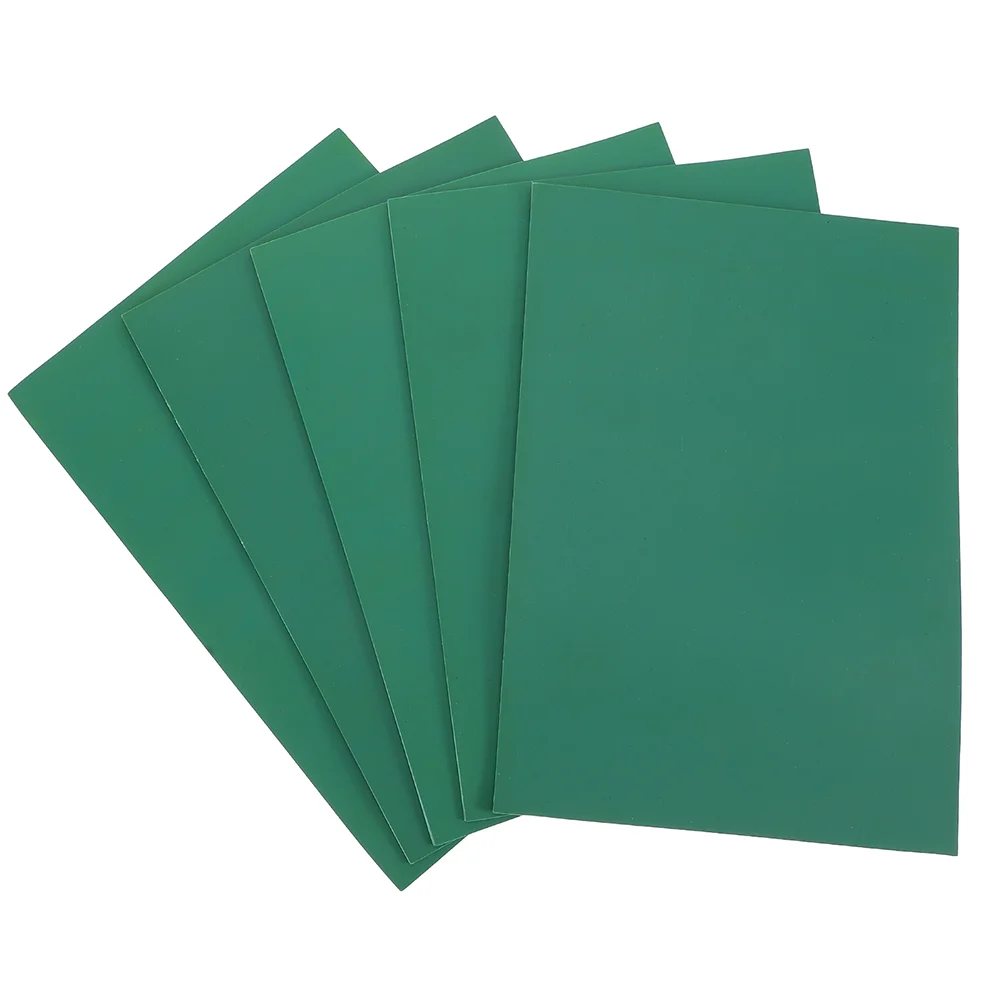 

6 Pcs Plastic Board Engraving Kids Carving Toys Plate Rubber Tools Boards Printmaking Dark Green DIY Supplies Child