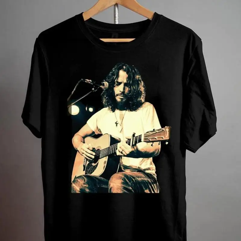 Chris Cornell Playing Guitar T-Shirt