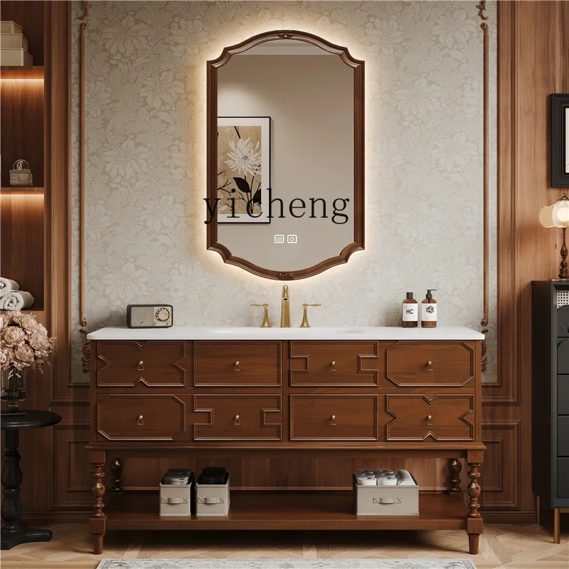 TP-5 Bathroom Cabinet Combination Rock Plate Hot Bending Basin Middle Washstand Pool Toilet Wash Basin