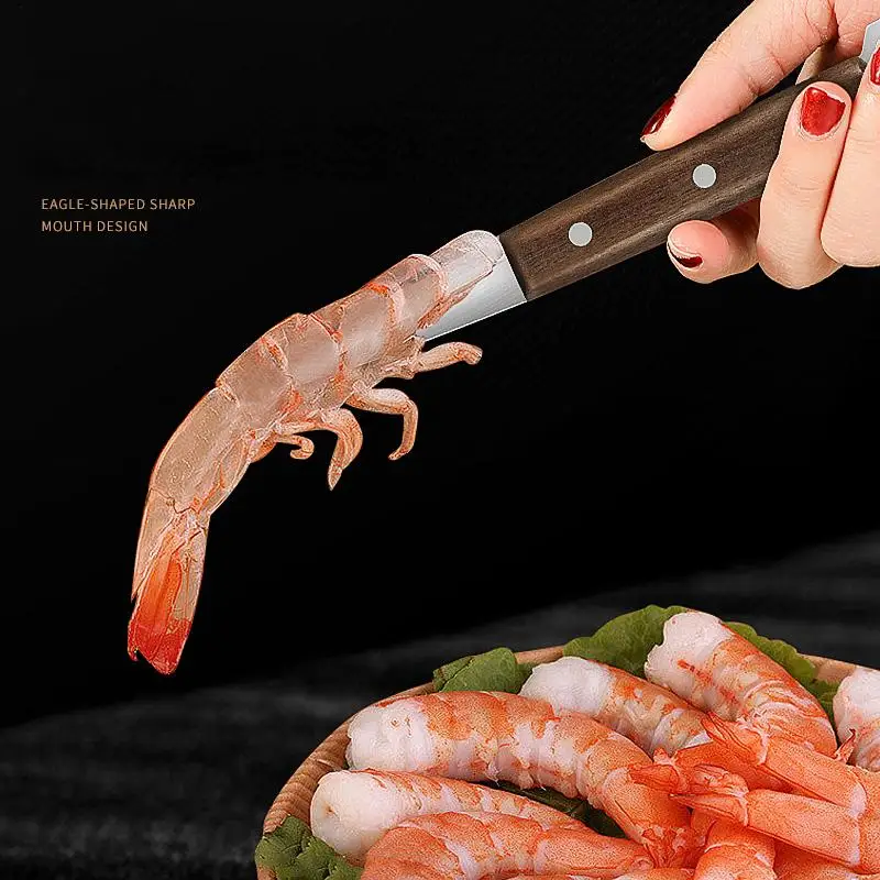 Peel Shrimp Tool Multi Functional Stainless Steel Shrimp Peeler Shrimp Line Cutting Scraping Digging Fish Scale Knife