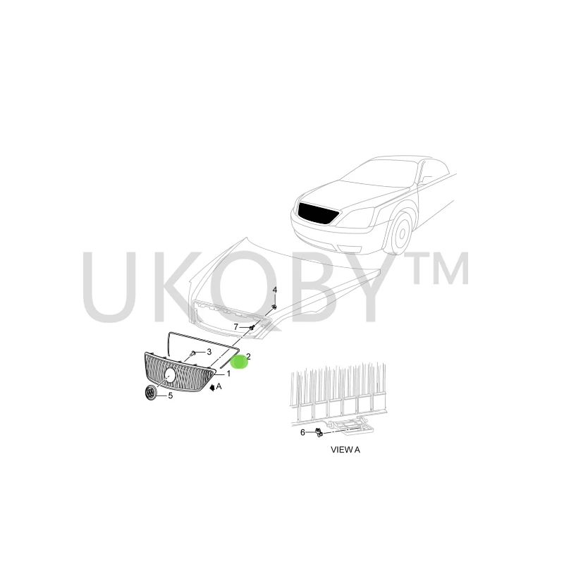 9003225 Suitable for Bu ic k LaCrosse Front grille, grille, front bumper ventilation grille