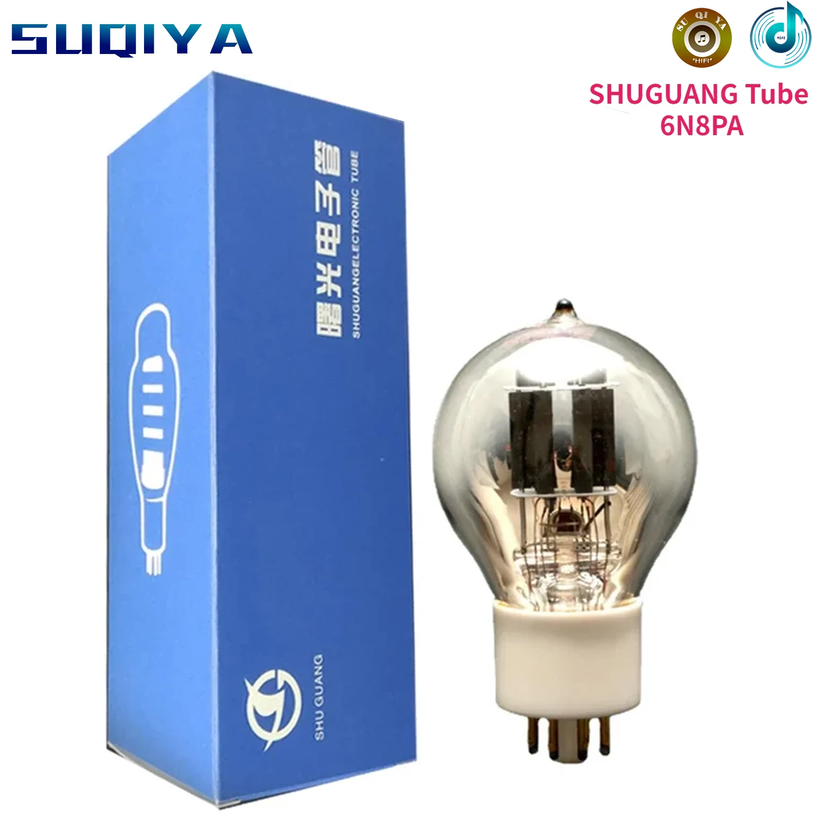 

SHUGUANG Electronic Tube 6N8PA White Porcelain Instead of 6N8P-J6H8C CV181 Electronic Amplifier Audio Factory Precision Matching