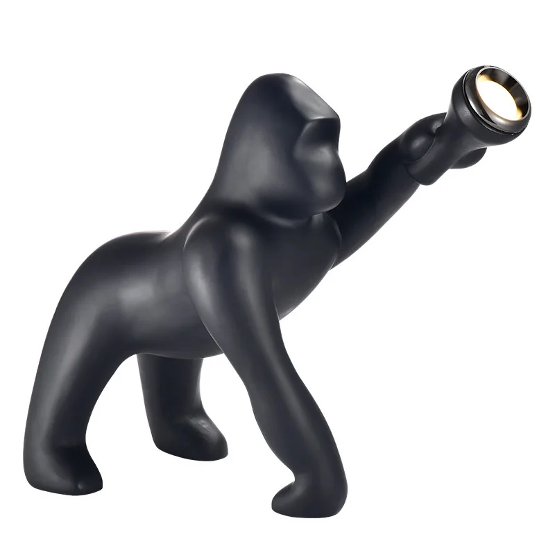 

Gorilla Floor Lamp Hotel Sales Department Exhibition Hall Large Art Decorative Animal Sculpture Lamp