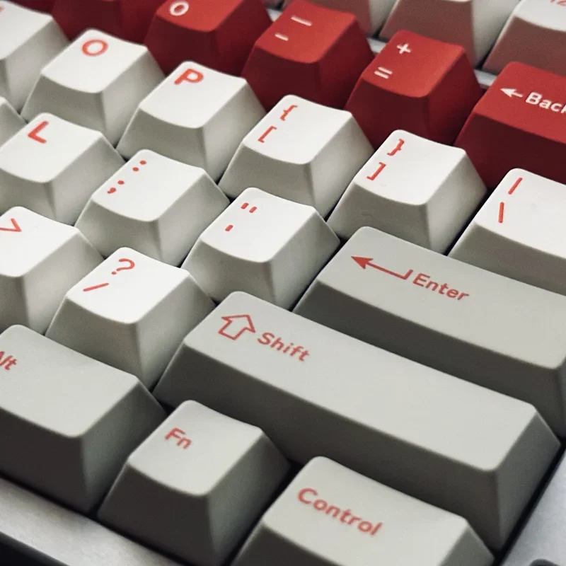 GMK juego de teclas con tema de alerta roja, tapa de teclado personalizada, PBT, ruso, coreano, perfil de cereza, tapa de tecla de juego para teclado mecánico, 179 teclas