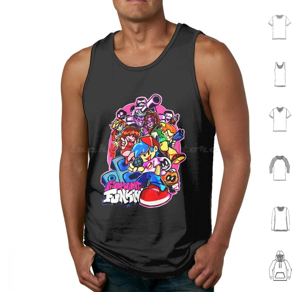 Viernes obras de arte para fanáticos camisetas sin mangas chaleco sin mangas viernes por la noche Funkin madre padre papá mamá vacaciones amigo esposa marido amor