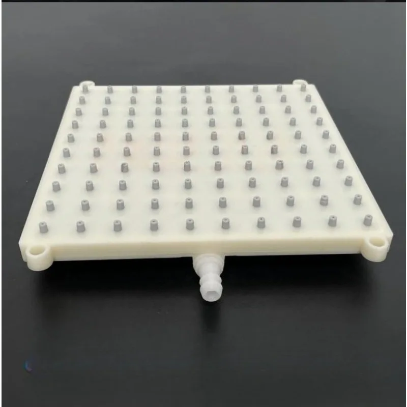 ABS 18.5X18.5cm Square Shower Head 10mm Intubation Type 10x10 Hole Top Spray Accessories