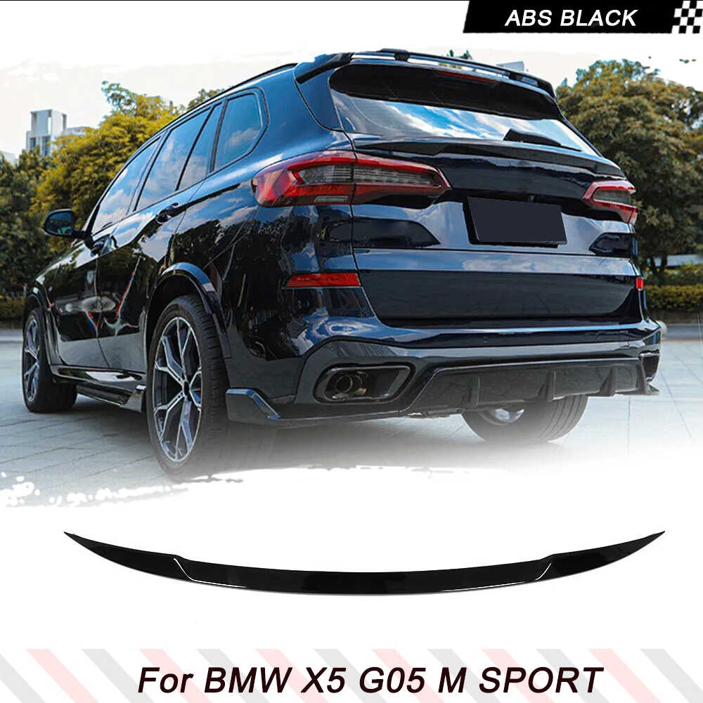 

Автомобильный спойлер для багажника, гоночный спойлер для BMW X5 G05 2019 2020, автомобильный Средний багажник, крыло, АБС-материал, глянцевый черный спойлер для багажника