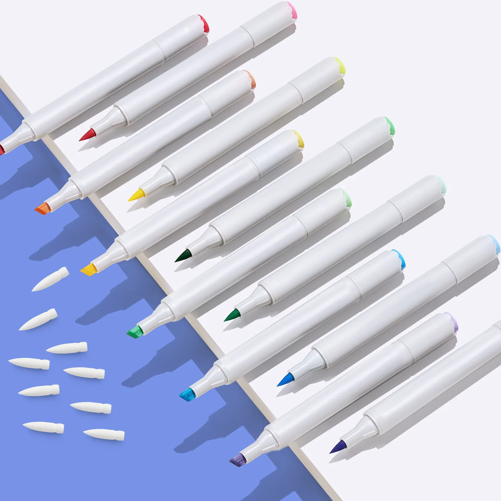 

10 Pcs White Pen Nibs Replace Tip Remarkable Replacement Tips Paint Markers Pens Stationery Supplies