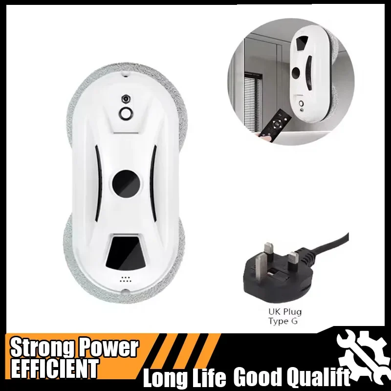 

Window Cleaner Robot Automatic Cleaning with Intelligent Path Planning Edge Detection Technology Remote Control White Robot Tool