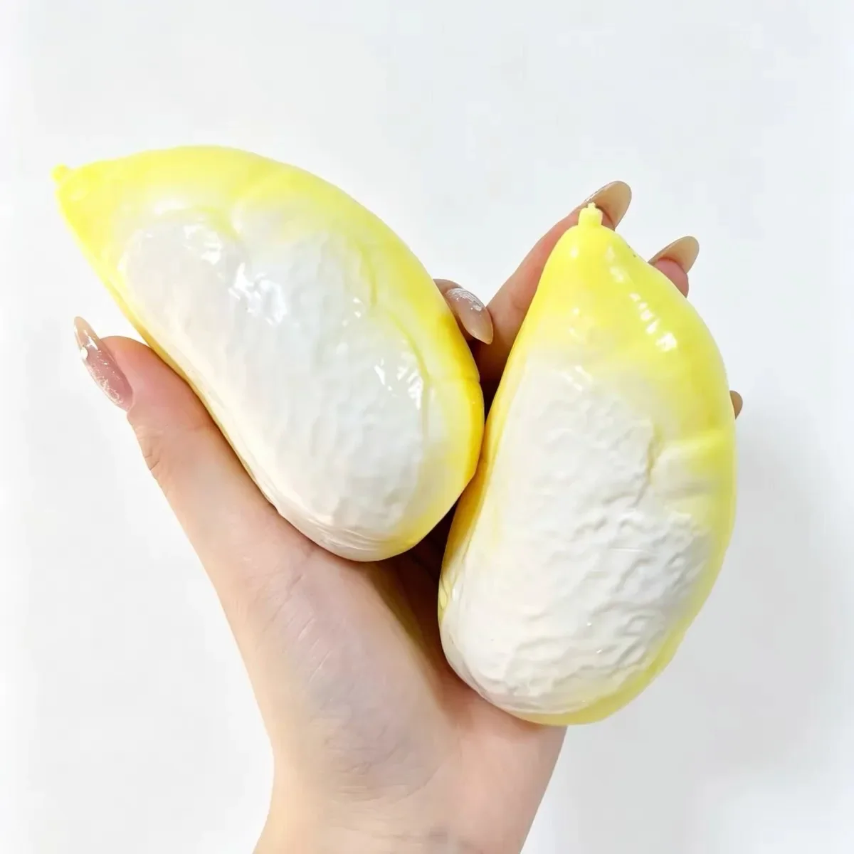 Handgefertigter Knuspriger Durian-Fleisch-Quetschball, Langsam Aufsteigender ASMR Sensorischer Anti-Angst Stressabbau-Quetschball für Erwachsene – Detail 5