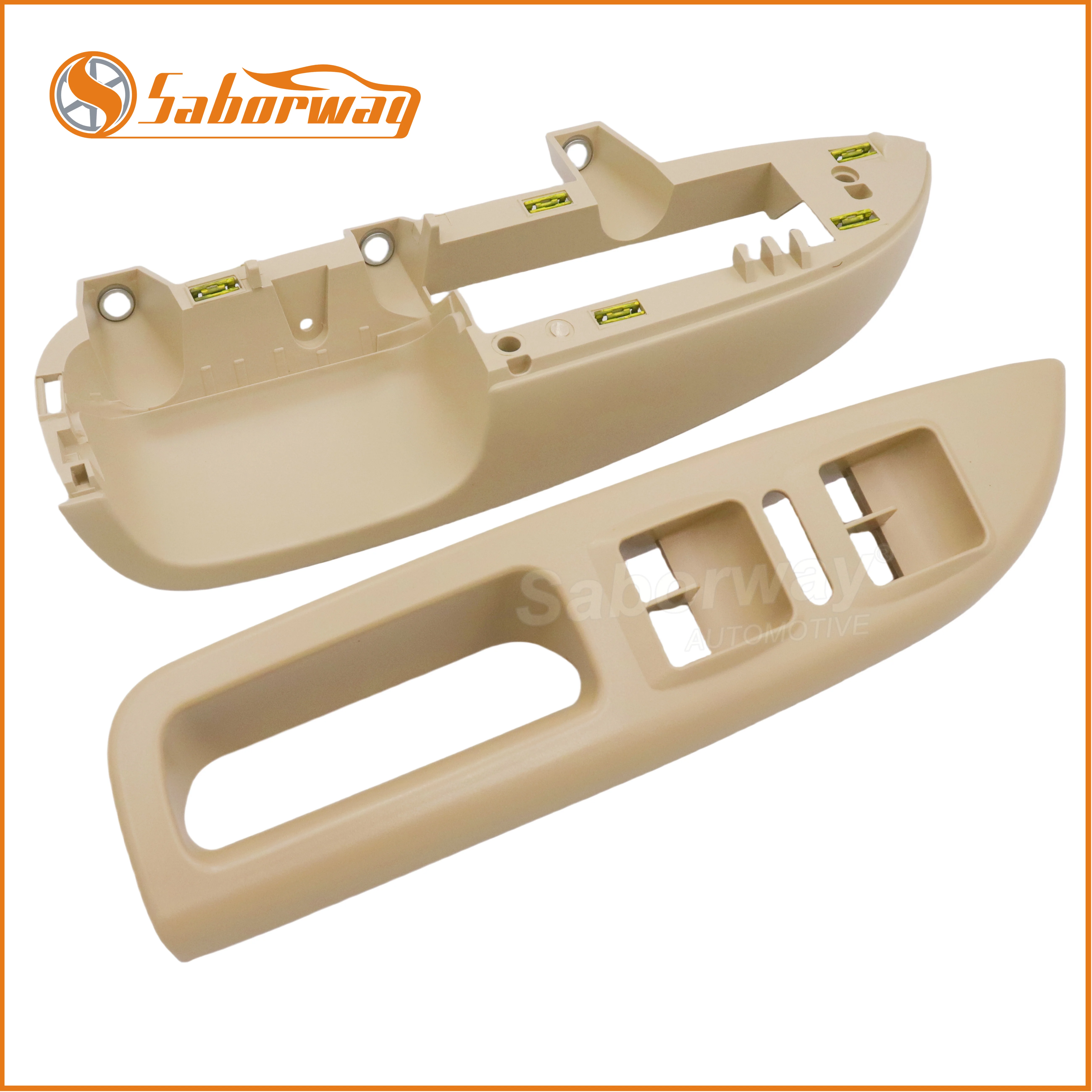 Saborway Front Left Beige Door Handle Switch Panel Bracket For Octavia 2007-2014 1Z1857171B 1Z1867175