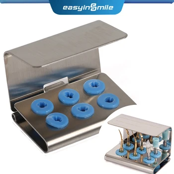 Easyinsmile Dental Ultrasonic Scaler Piezo Tip Holder Box 6 Holes Fit EMS/NSK/Woodpecker Sterilized