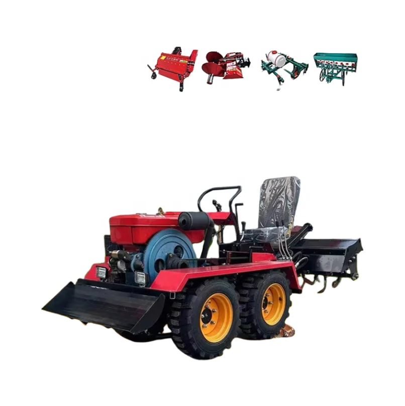 Multifunctional Agriculture Small Tractors Agricolas Farmer Tractors Compact 4x4 Mini Farming Tractors