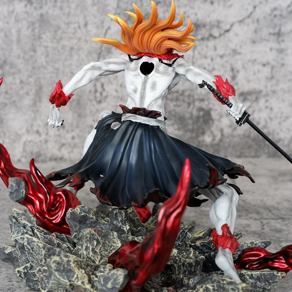 반다이 블리치 불혼 이치고 2.0 스태츄 22cm 할로우 마스크 액션 피규어 성인용 애니메이션 데스크탑 장식 선물