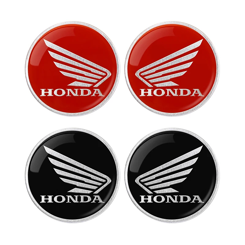 2 قطعة ثلاثية الأبعاد دراجة نارية تعديل سيارة ملصق معدن الألومنيوم ملصق مائي دائري دراجة نارية ملصقات لهوندا CRF CB CR XR CRM CBR 125R