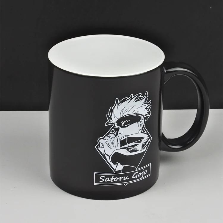 Jujutsu Kaisen taza de agua que cambia de Color Gojo Satoru Geto Suguru periféricos de animé lindo dibujos animados originalidad modelado taza de cerámica
