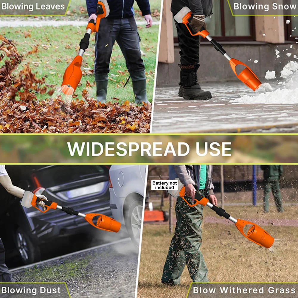 Handheld Cordless Leaf Blower Electric Gardening Tool 63m/s Cordless Air Blower Vacuum Cleaner Electric Dust Computer Collector