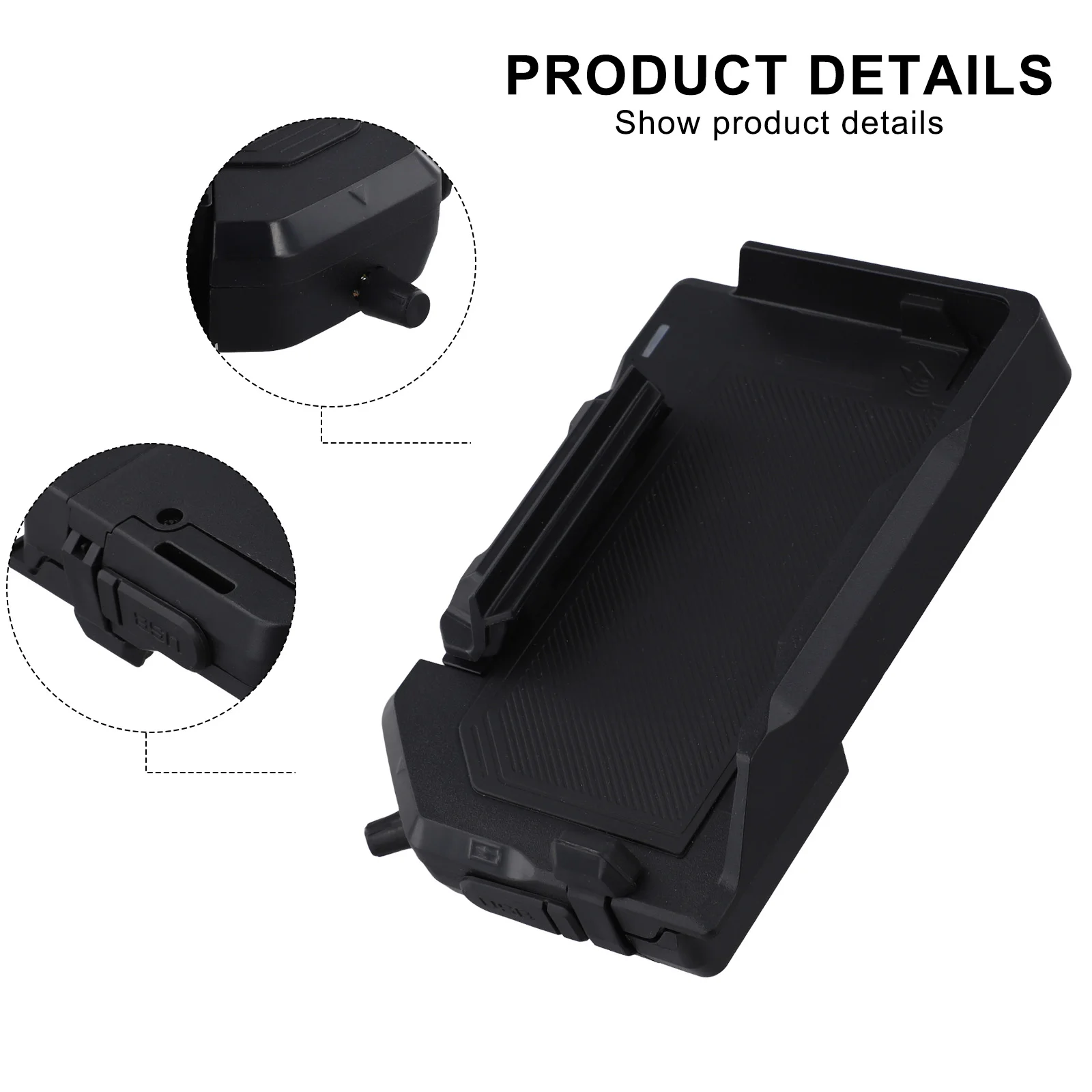 USB Wireless Charger Stand for BMW For R1300 For R1250 with Practical Handle for User Friendly Operation USB Wireless