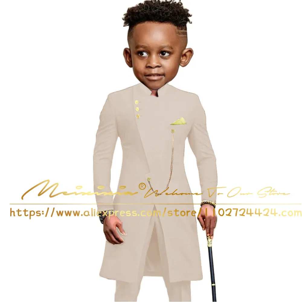 Indian Red Boys Suit Jacket Pants 2 Piece Set Business High Quality Blazer for Kids Wedding Slim Fit Tuxedo 2-16 Years Cloth