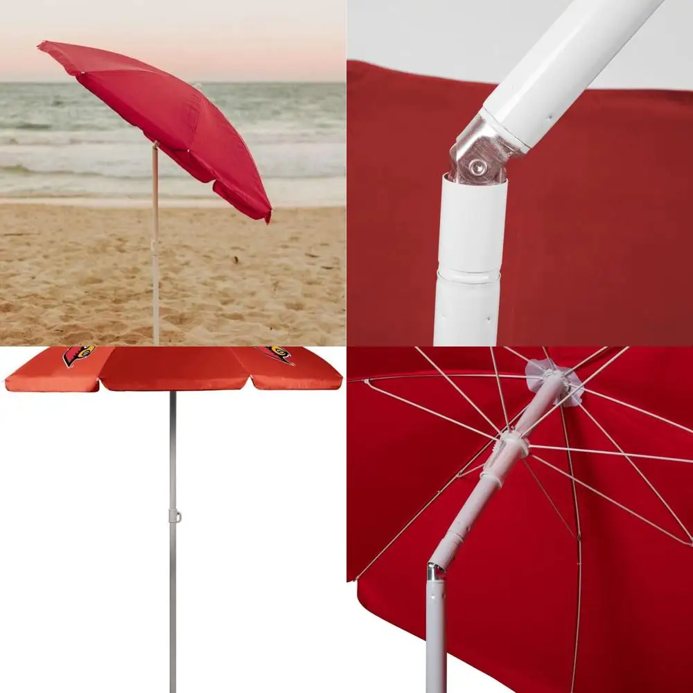

Louisville Cardinals 5.5' Outdoor Patio Sunshade Umbrella - Compact Beach Chair Shade