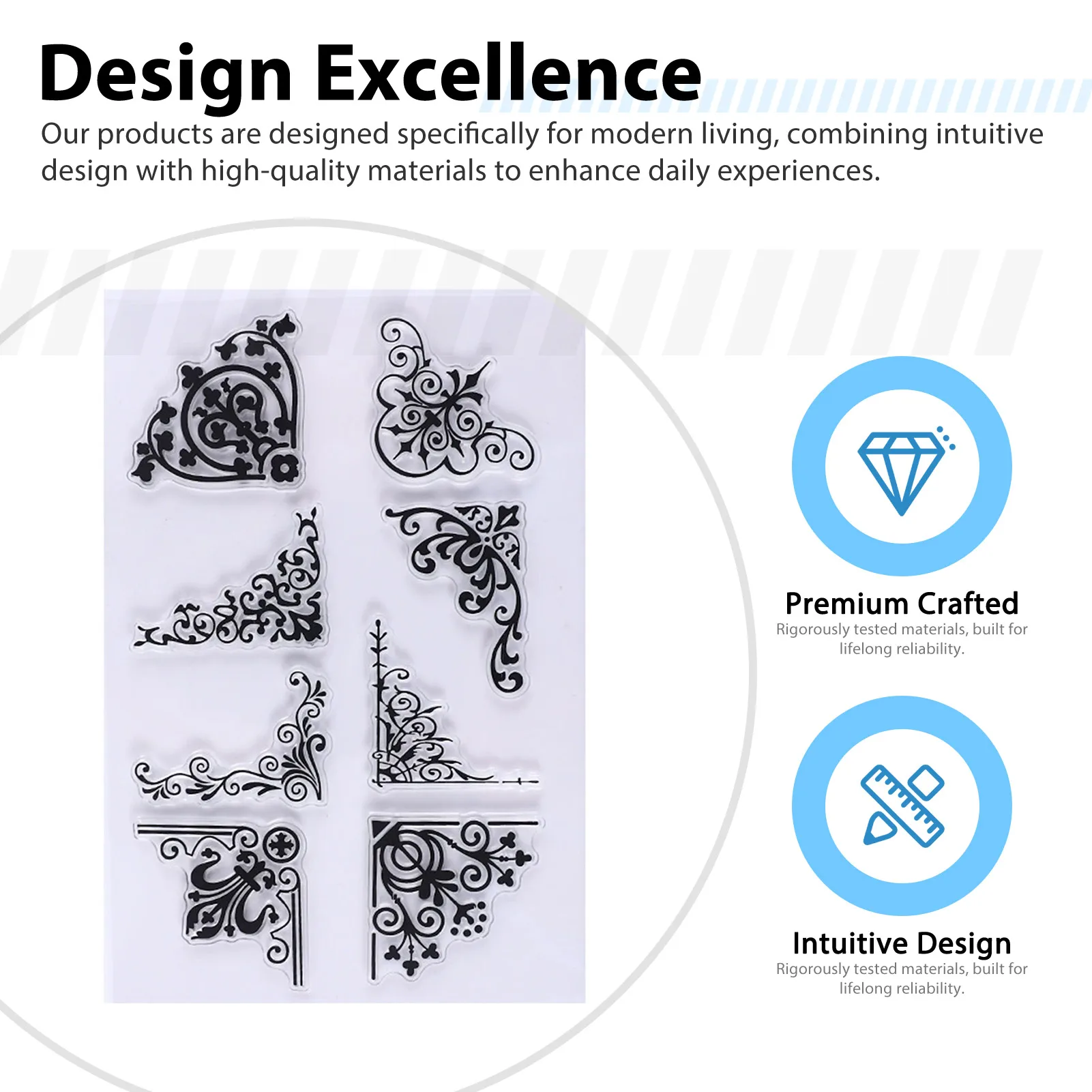 طوابع سيليكون شفافة على الطراز العتيق، ختم سيليكون قديم الطراز للاستخدام المكتبي، وأختام اليوميات، وصياغة الديكور #3