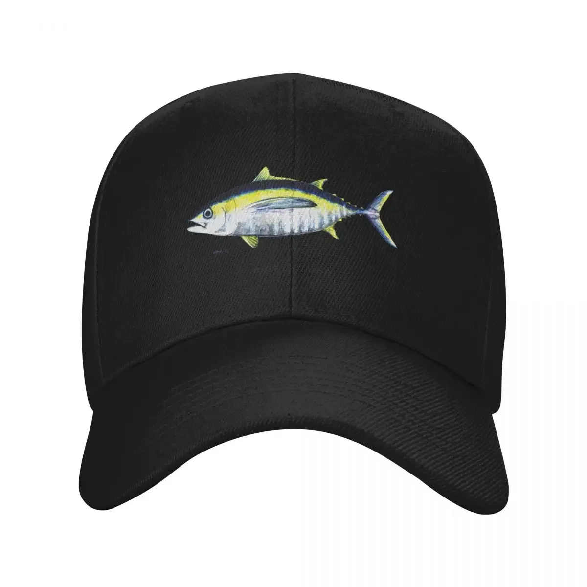 Bigeye Tuna, Watercolor Illustration, Fish, Sushi, Sashimi Baseball Cap fishing hat Luxury Man Hat Unique hats For Women Men's