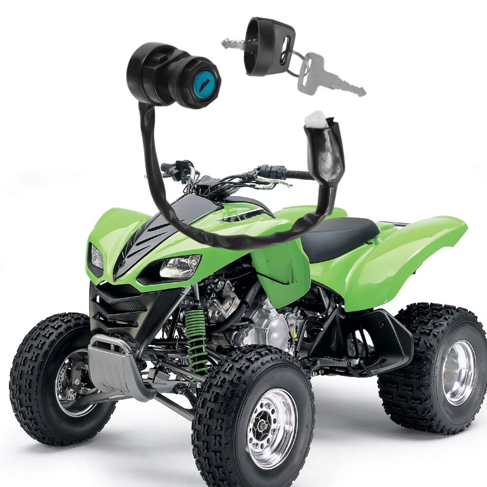 

27005-0019 Ignition Key Switch with 2 Keys For Kawasaki Kfx700 Kvf650 Brute Force 4x4i Kvf700 Prairie 4x4 Kvf750 Brute Force