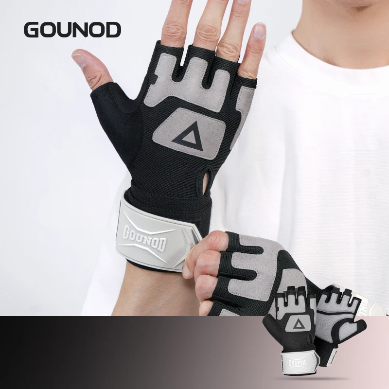 1 Paar atmungsaktive Fahrradhandschuhe, Workout-Gymnastikhandschuhe für Männer und Frauen, Gewichtheben, fingerlose Handschuhe, Training, Übung, Fitness