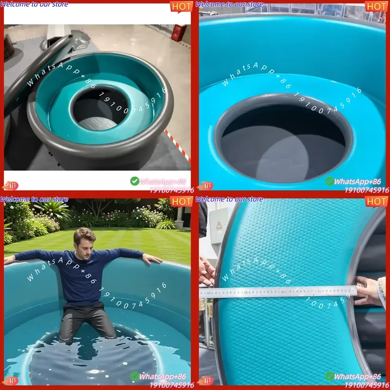 2026CE New Style Factory Large Size Inflatable Hot Tub Portable Bath Tub with Seat for Family Adults Party Fun Hot Ice Enjoy