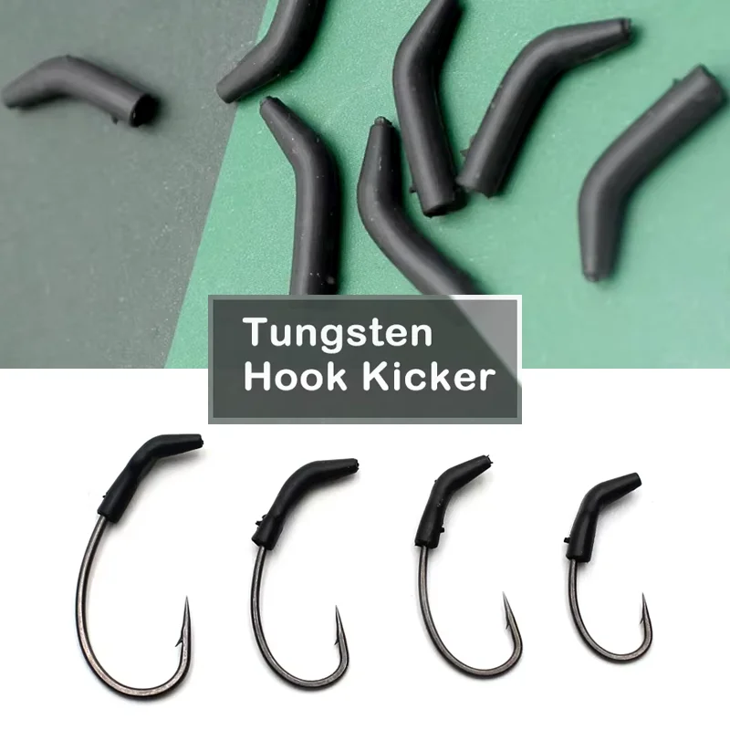 8 Stück Karpfenangel-Anti-Tangle-Hülsen, Hakenkicker, Wolfram-Schnurausrichter, Hair Rigs, Terminal Tackle Zubehör und Ausrüstung