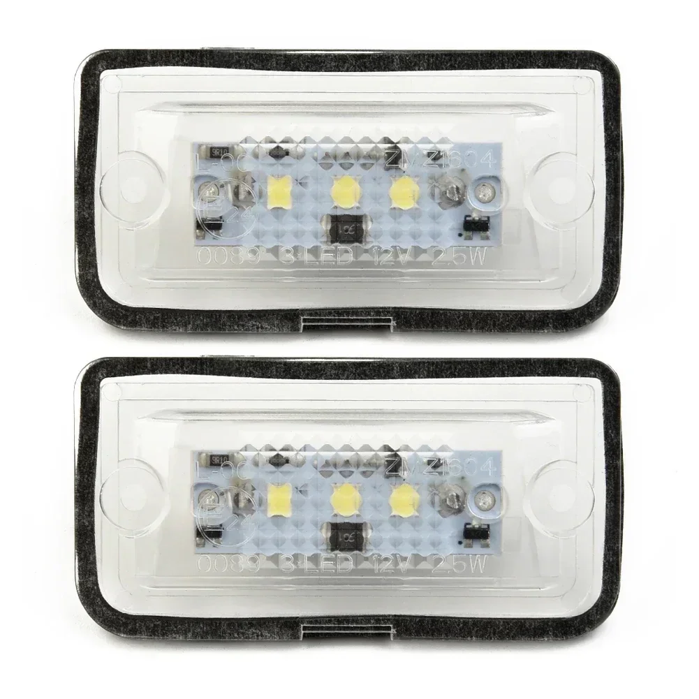 ABS Auto Accessory 2pcs Car LED License Plate Light For Mercedes-Benz C W203 CLK W209 SL R230 KB27 Low Consumption