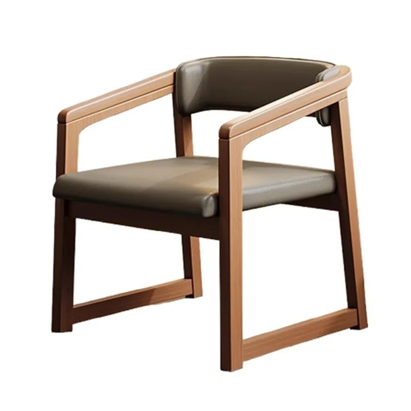 Household dining chair new Chinese restaurant dining table stool backrest tea table master chair