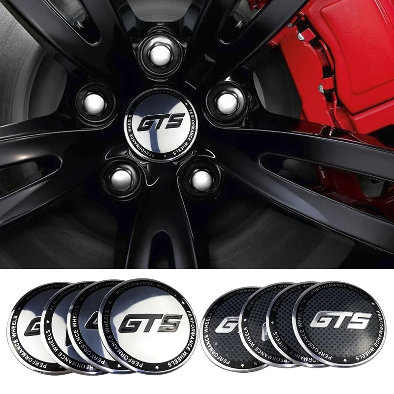 Autocollant d'emblème central de moyeu de roue de voiture, GTS, MaserSauPorsche, BMW, Honda, Lexus, Mazda, Toyota, Nissan, Audi, Mercedes Benz, 56mm