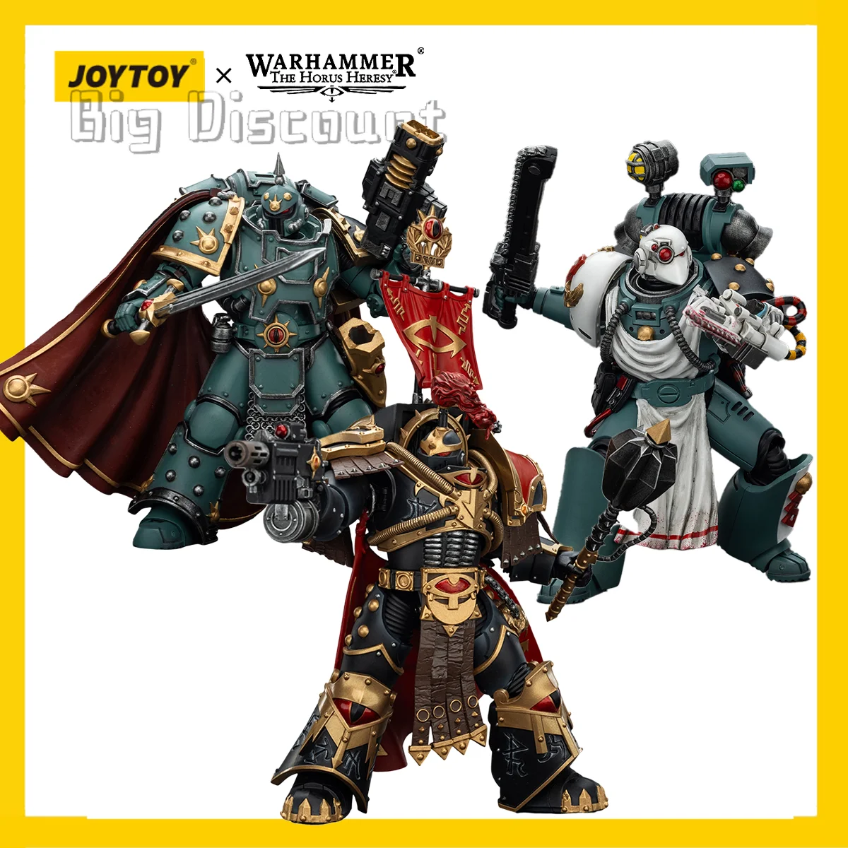 

[Предварительный заказ] JOYTOY Warhammer 30K Фигурка Легион Аптекарь/Помион Легиона/Легион Катафокtii Praetor ознаPCS] Модель