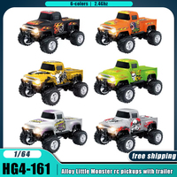 Little Monster 1/64 Rc Car Mini 2.4Ghz Remote Control Cars with Cool Spray Painting Pattern Rc Off-road Vehicle Boy’s Toys Gifts