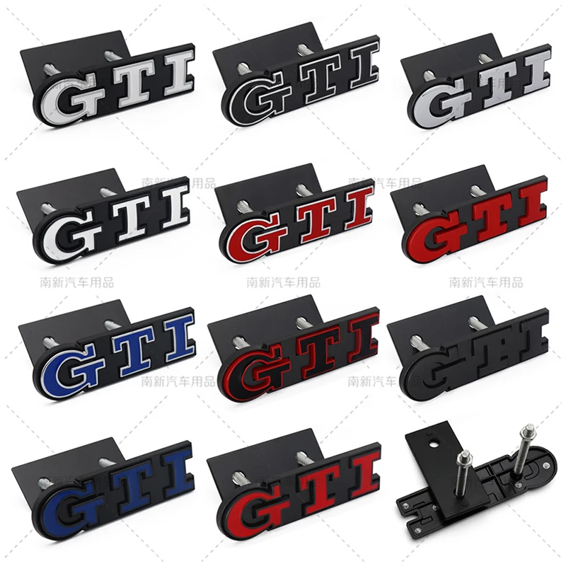 3D Metal GTI Grill Emblem Badge Rear Trunk Decal Car Sticker for Volkswagen VW Golf 5 6 7 8 MK2 MK3 MK4 Mk5 MK6 MK7 Accessories