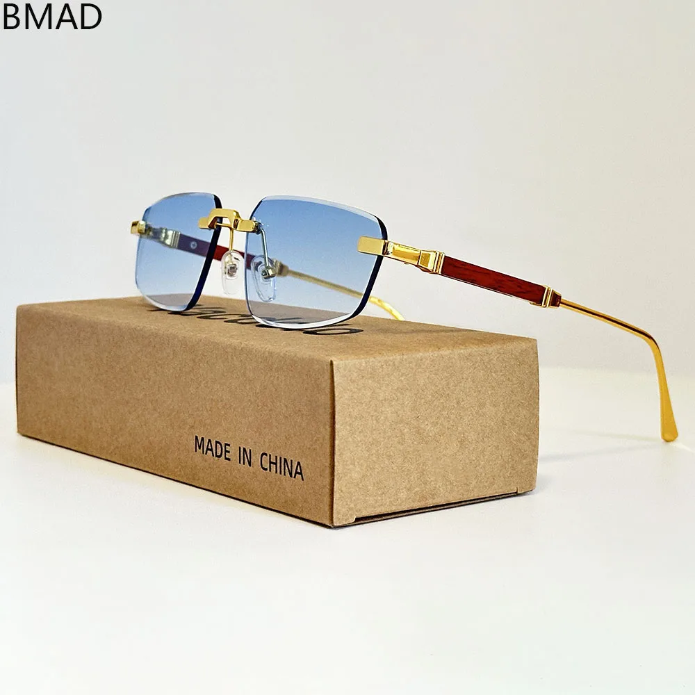 الجديد في مصمم النظارات الشمسية واقية من الشمس النظارات الشمسية النساء بدون شفة مكبرة عطلة Oculos خمر نظارات دروبشيبينغ Gafas lrest