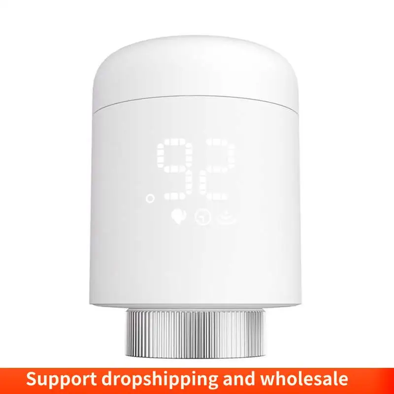 

AA86 1 шт. Tuya Zigbee термостатические клапаны радиатора белый пластик приложение для управления нагревом термостат регулятор температуры