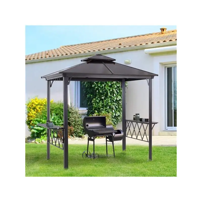 

Пергола для приготовления барбекю на открытом воздухе с укрытием альтанкой и прочным навесом для гриля и развлечения