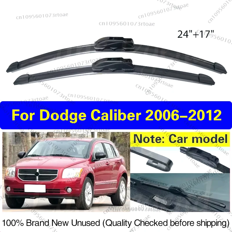 

For Dodge Caliber 2006 - 2012 Car Front Wiper Blades Windshield Windscreen Clean Window Car Rain Brushes 24"+17" Car Accessories