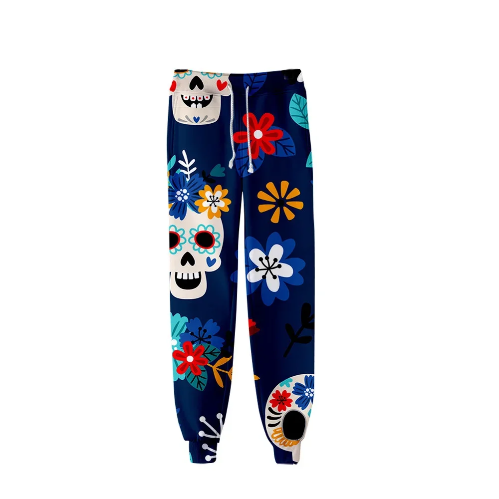 Cosplay Mexican Day of the Dead Pattern Sweatpants Cartoon Sweatpants Spring Fitness Joggers Mexico Holiday Pants Men Trousers