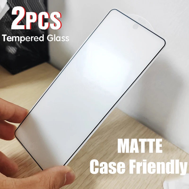 2Pcs Matte Frosted Tempered Glass For Samsung Galaxy Z Fold SE 6 5 4 3 2 W25 W24 W23 W22 Anti Fingerprint Screen Protector