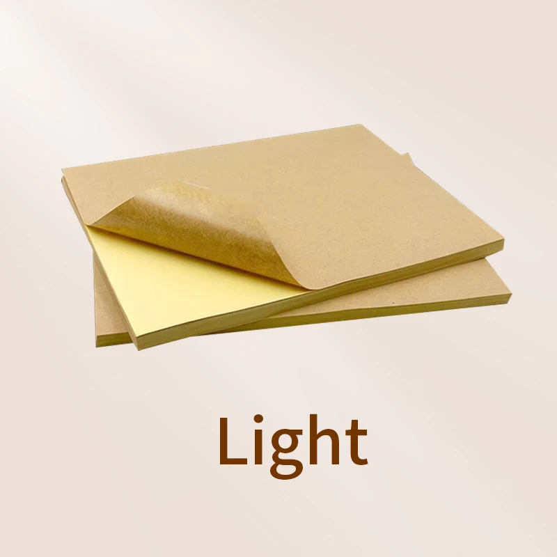 A4 Brown Self-Adhesive Paper A5 Sticker Label Paper  For Inkjet Laser Printer Copier Adhesive backed kraft paper